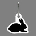 Zippy Clip & Tag W/ Tab - Rabbit (Right Side, Silhouette)